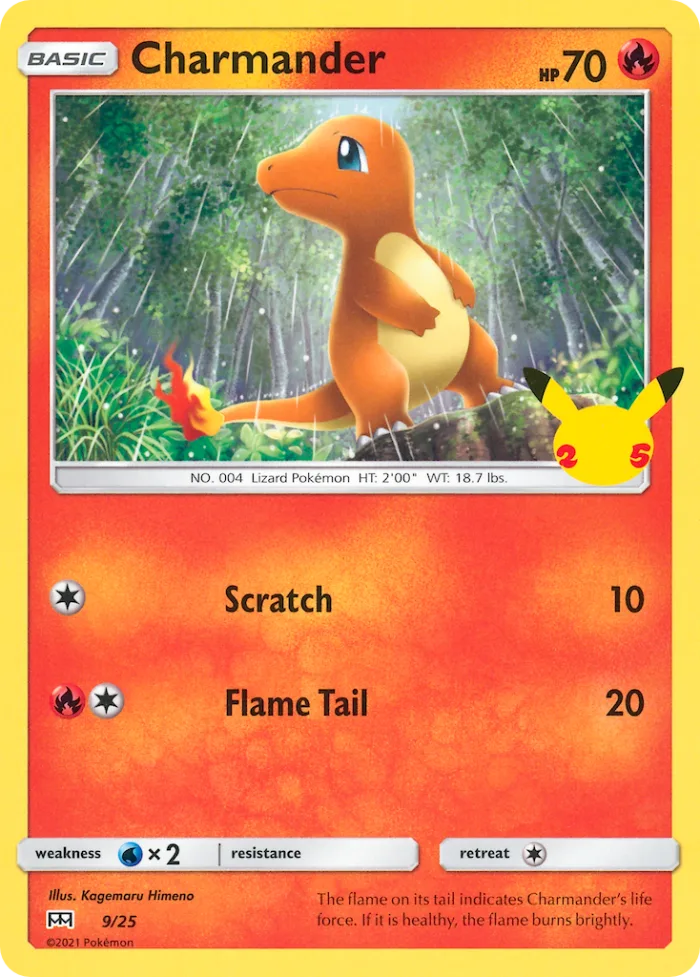 Charmander #9 McDonald's Collection 2021 Pokemon card