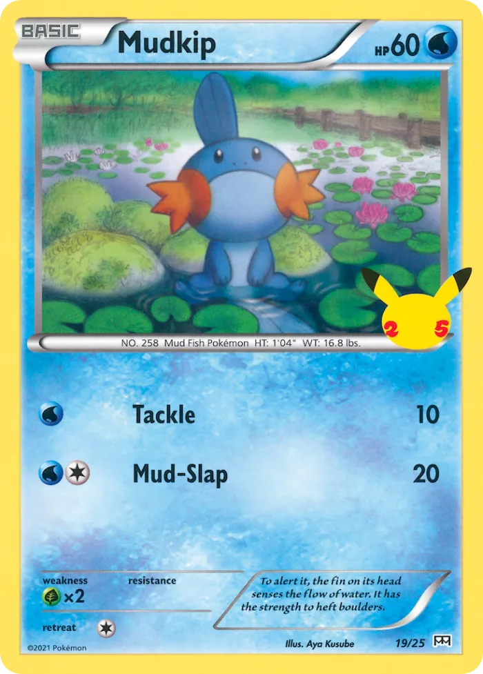 Mudkip #19 McDonald's Collection 2021 Pokemon card