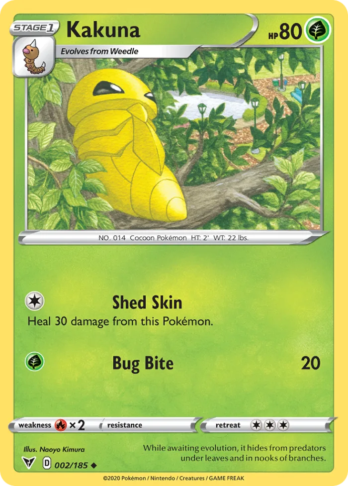 Kakuna #2 Vivid Voltage Pokemon card