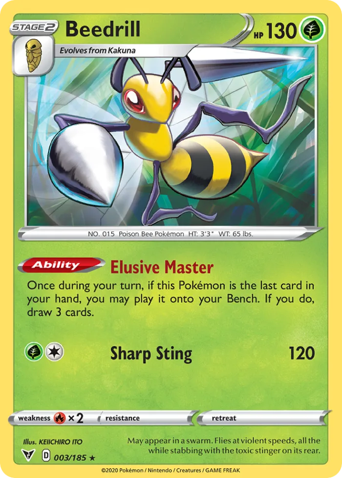 Beedrill #3 Vivid Voltage Pokemon card