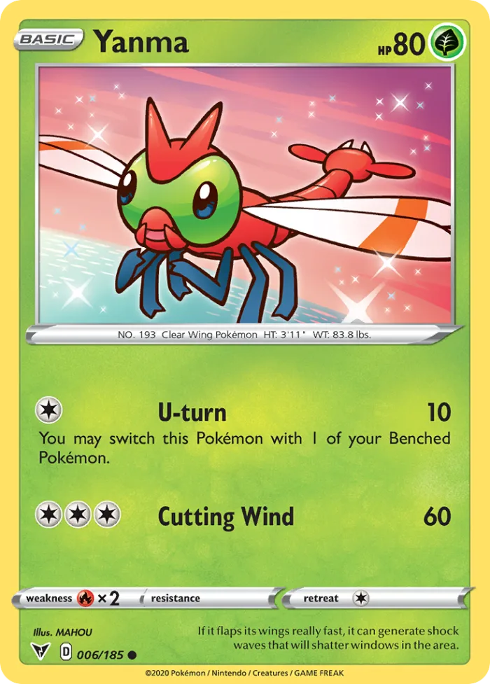 Yanma #6 Vivid Voltage Pokemon card