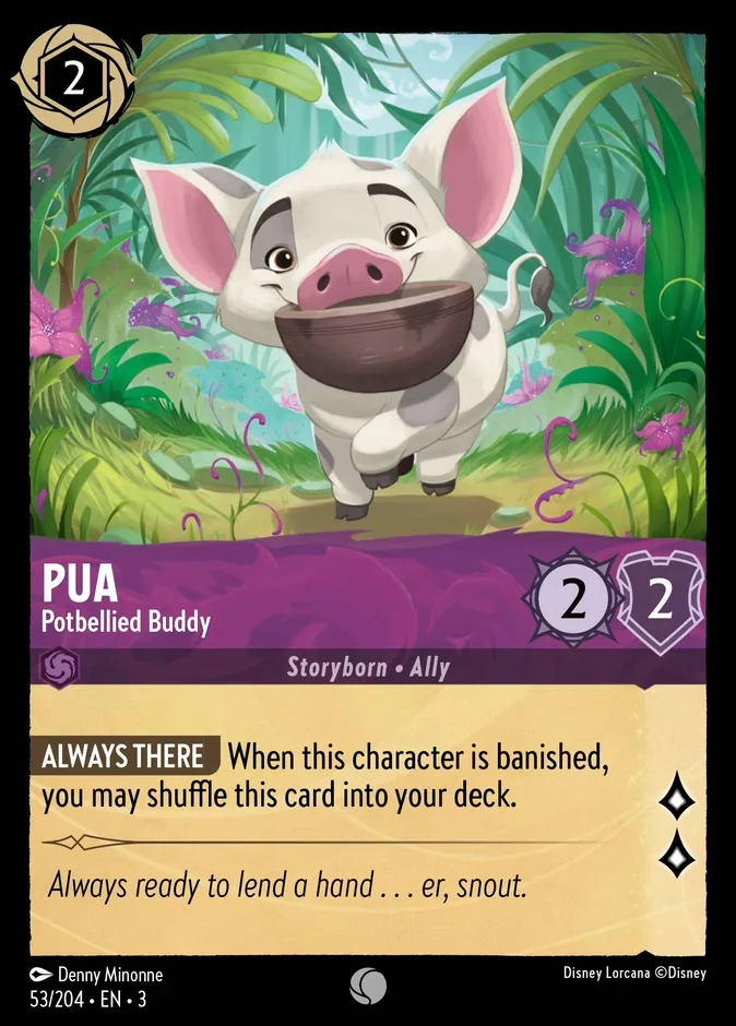 Pua #53 Into the Inklands Disney Lorcana card