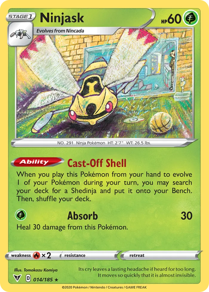 Ninjask #14 Vivid Voltage Pokemon card