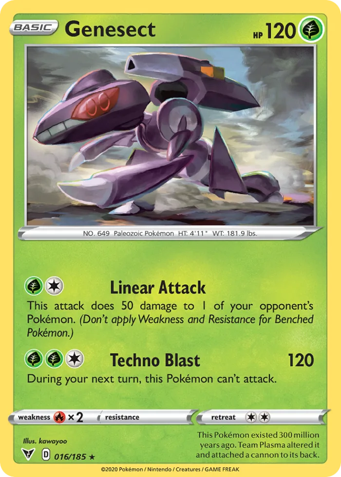 Genesect #16 Vivid Voltage Pokemon card