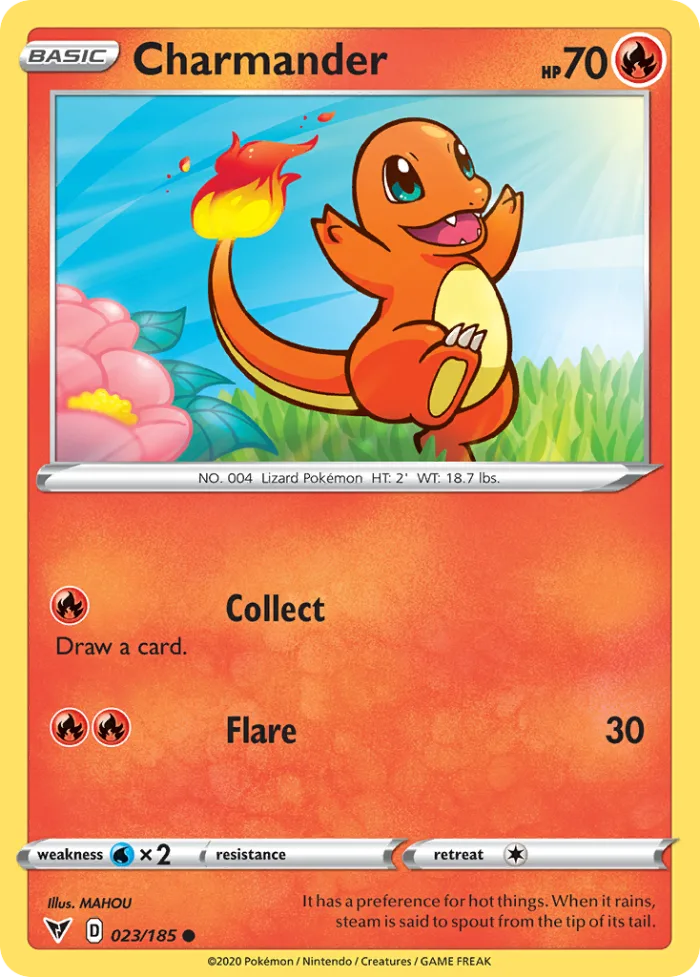 Charmander #23 Vivid Voltage Pokemon card