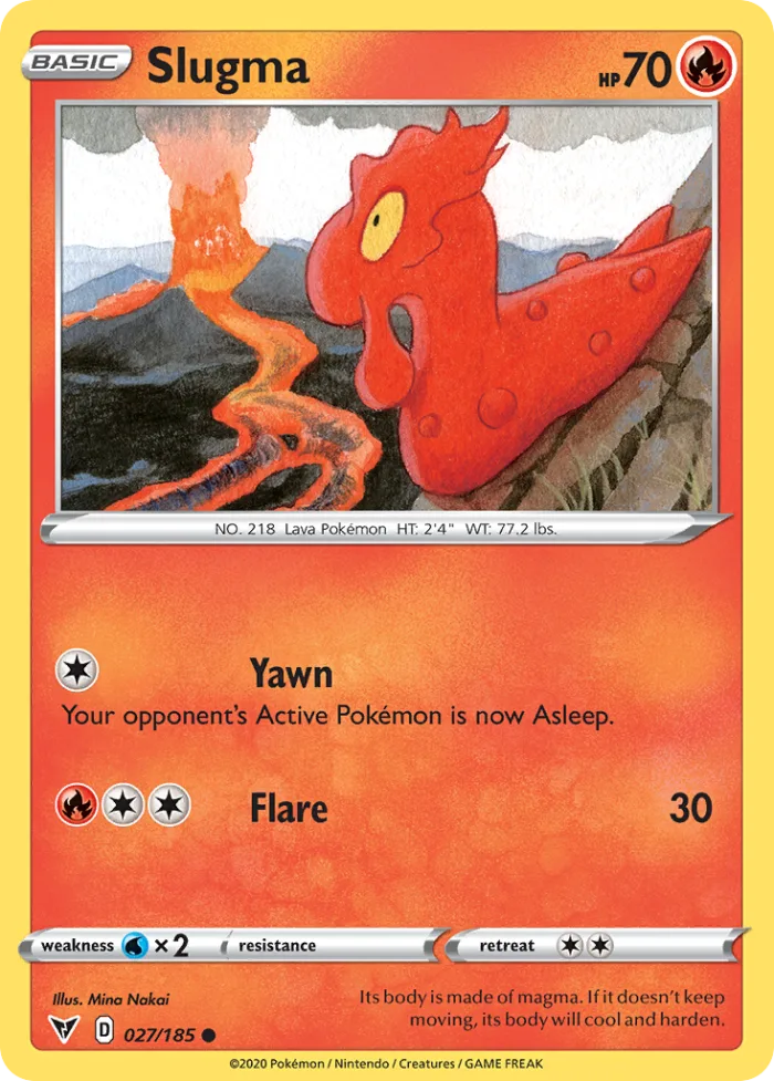 Slugma #27 Vivid Voltage Pokemon card