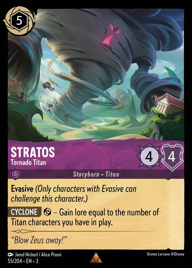 Stratos #55 Into the Inklands Disney Lorcana card