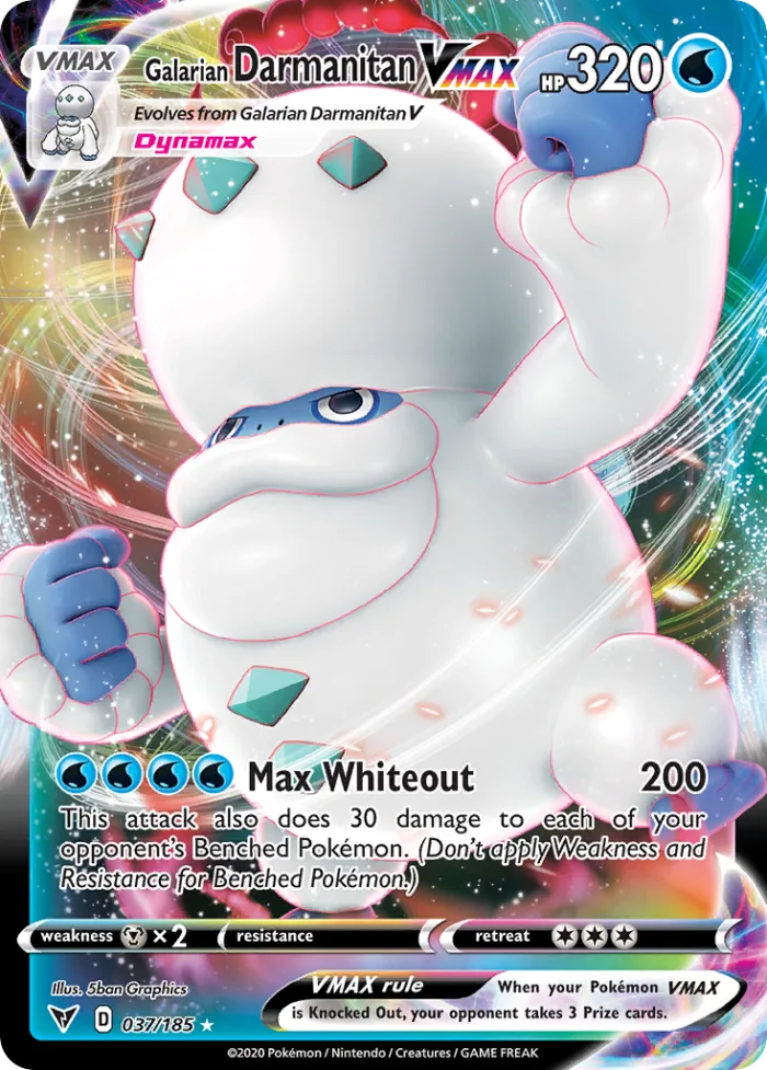 Galarian Darmanitan VMAX #37 Vivid Voltage Pokemon card