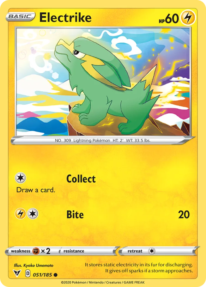 Electrike #51 Vivid Voltage Pokemon card