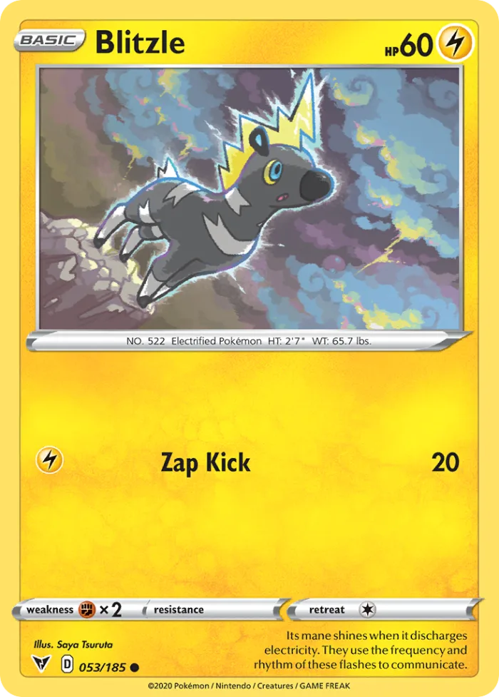 Blitzle #53 Vivid Voltage Pokemon card