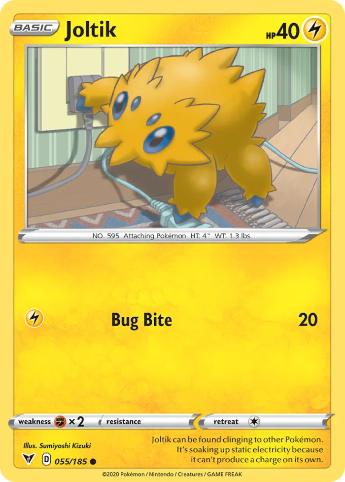 Joltik #55 Vivid Voltage Pokemon card