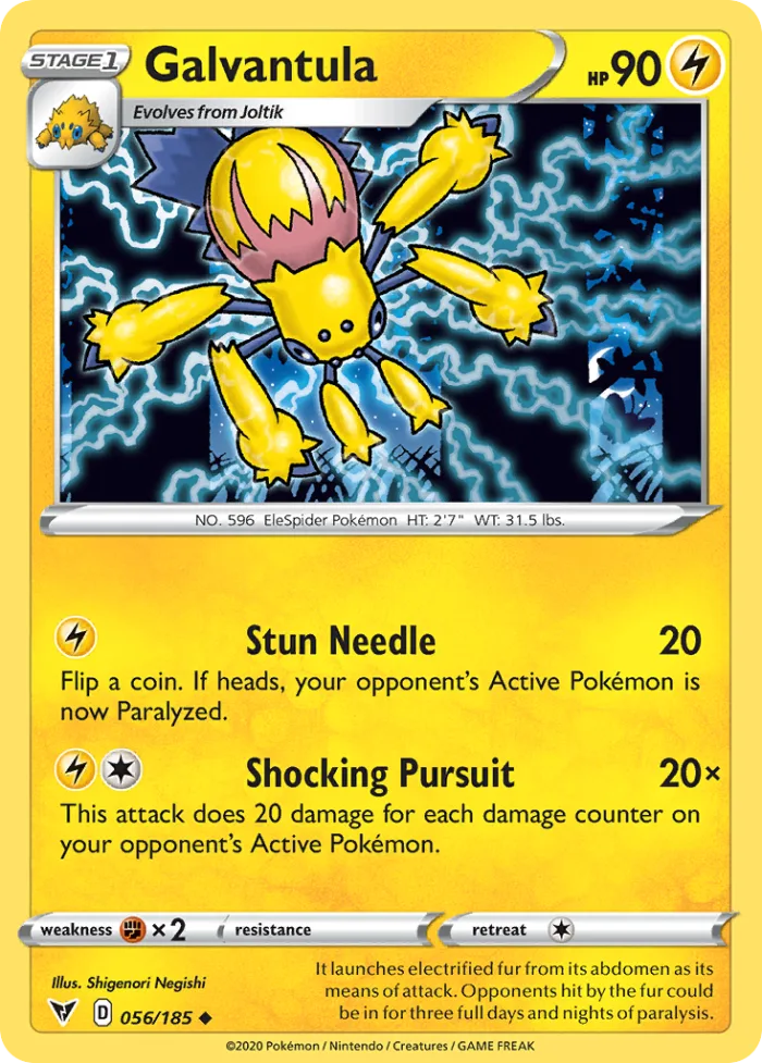 Galvantula #56 Vivid Voltage Pokemon card