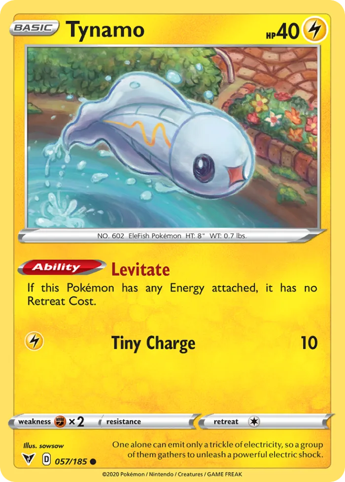Tynamo #57 Vivid Voltage Pokemon card