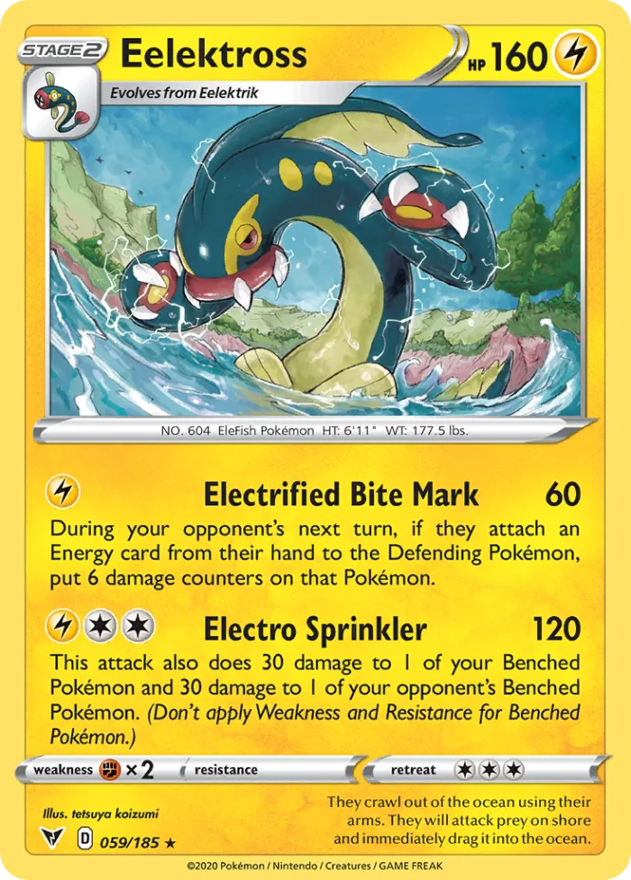 Eelektross #59 Vivid Voltage Pokemon card