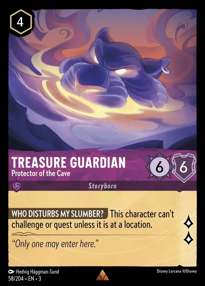 Treasure Guardian #58 Into the Inklands Disney Lorcana card