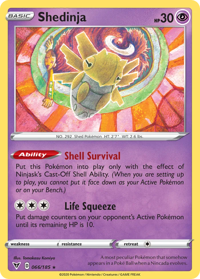 Shedinja #66 Vivid Voltage Pokemon card