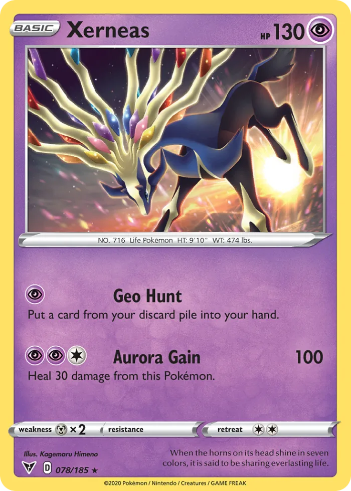 Xerneas #78 Vivid Voltage Pokemon card