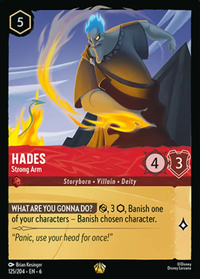 Hades #125 Azurite Sea Disney Lorcana card