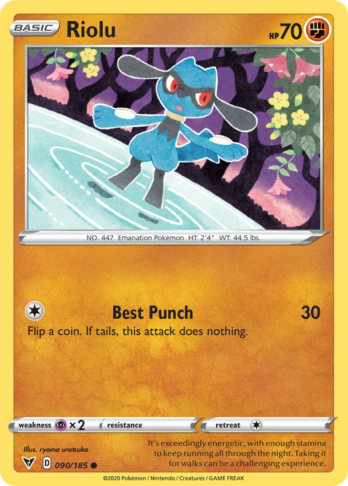Riolu #90 Vivid Voltage Pokemon card