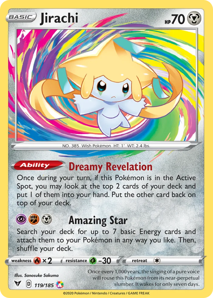 Jirachi #119 Vivid Voltage Pokemon card