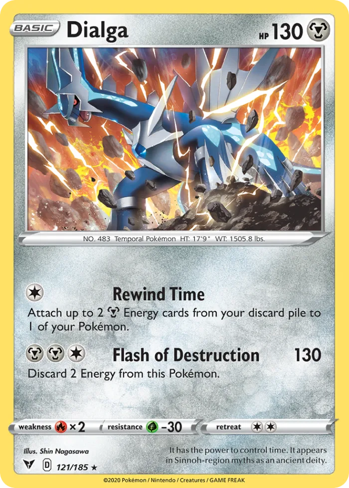 Dialga #121 Vivid Voltage Pokemon card