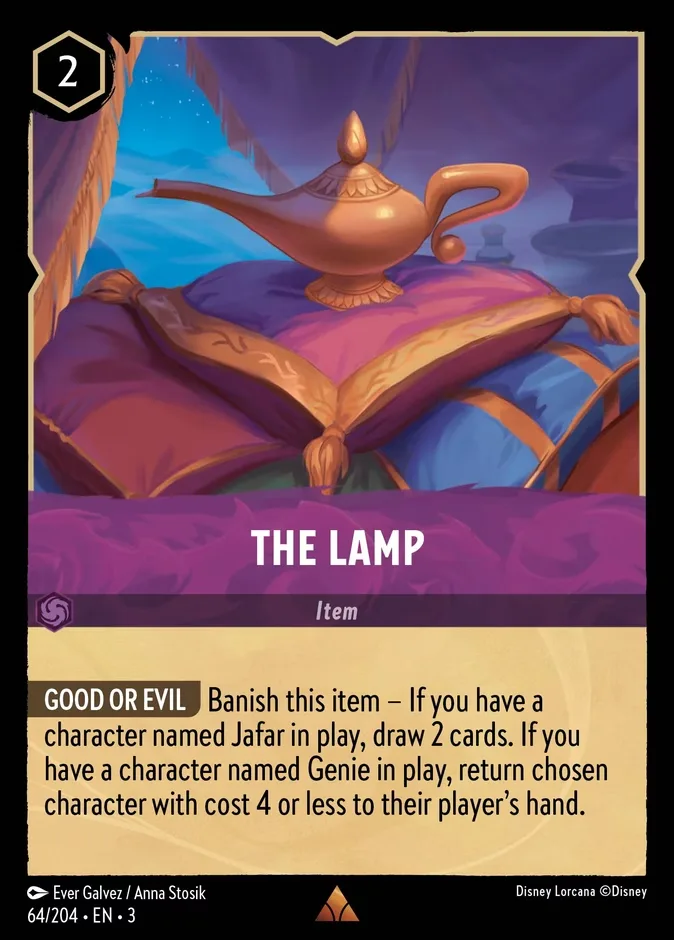 The Lamp #64 Into the Inklands Disney Lorcana card