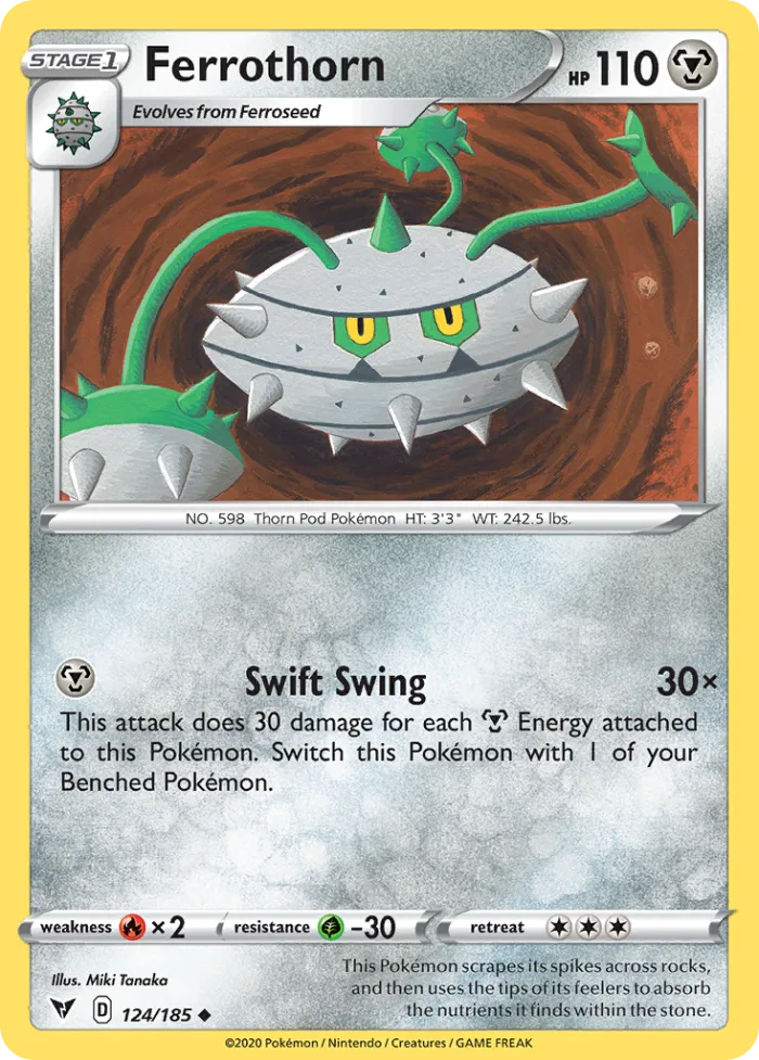 Ferrothorn #124 Vivid Voltage Pokemon card