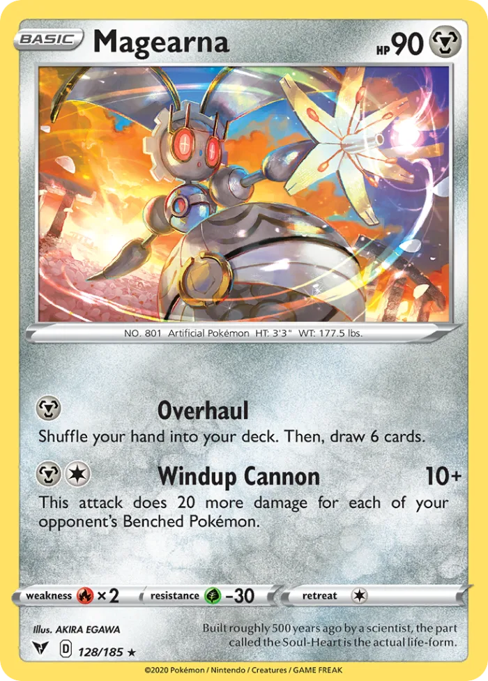 Magearna #128 Vivid Voltage Pokemon card