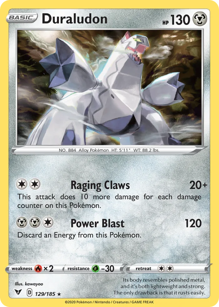 Duraludon #129 Vivid Voltage Pokemon card