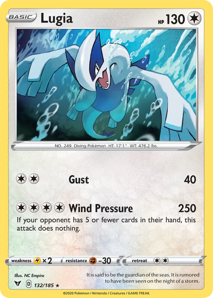 Lugia #132 Vivid Voltage Pokemon card