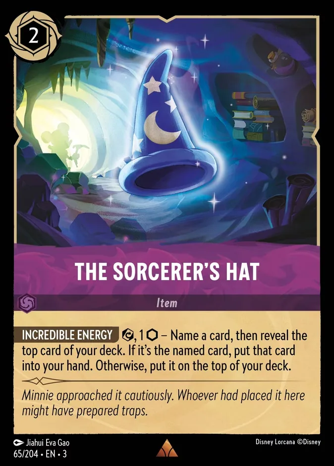 The Sorcerer's Hat #65 Into the Inklands Disney Lorcana card