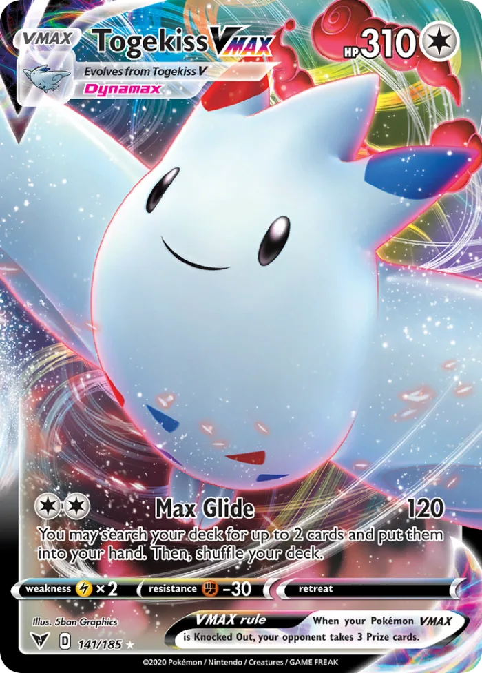 Togekiss VMAX #141 Vivid Voltage Pokemon card
