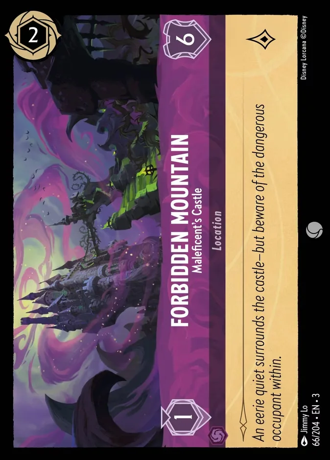 Forbidden Mountain #66 Into the Inklands Disney Lorcana card
