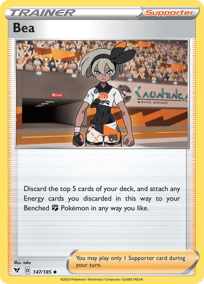 Bea #147 Vivid Voltage Pokemon card
