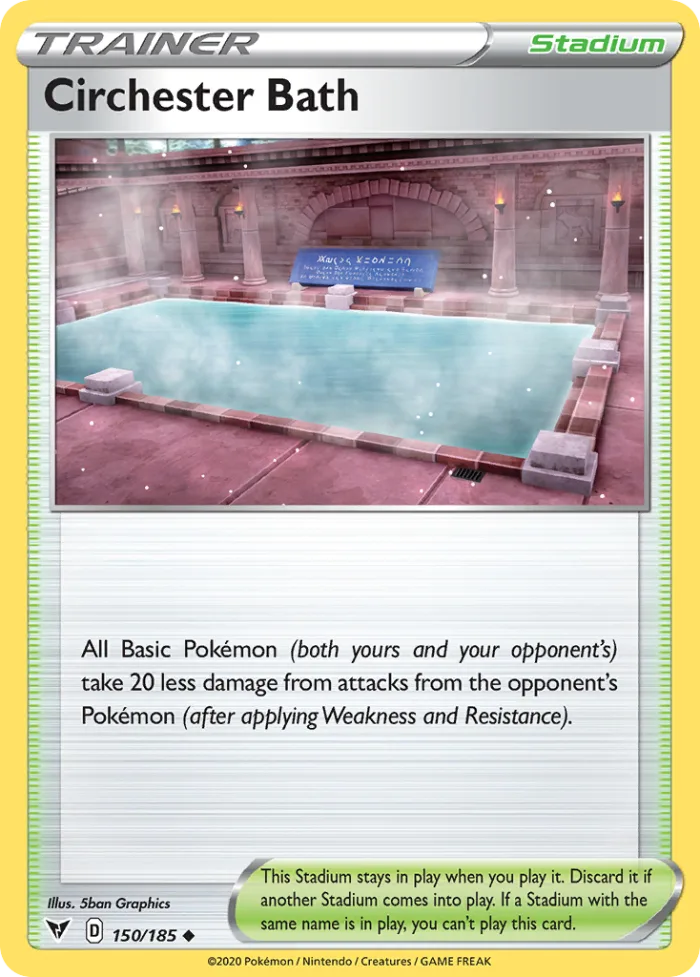 Circhester Bath #150 Vivid Voltage Pokemon card