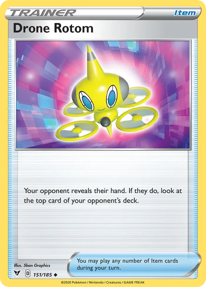 Drone Rotom #151 Vivid Voltage Pokemon card