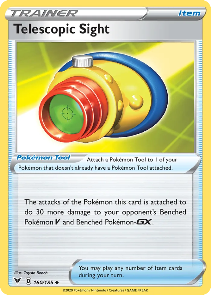 Telescopic Sight #160 Vivid Voltage Pokemon card
