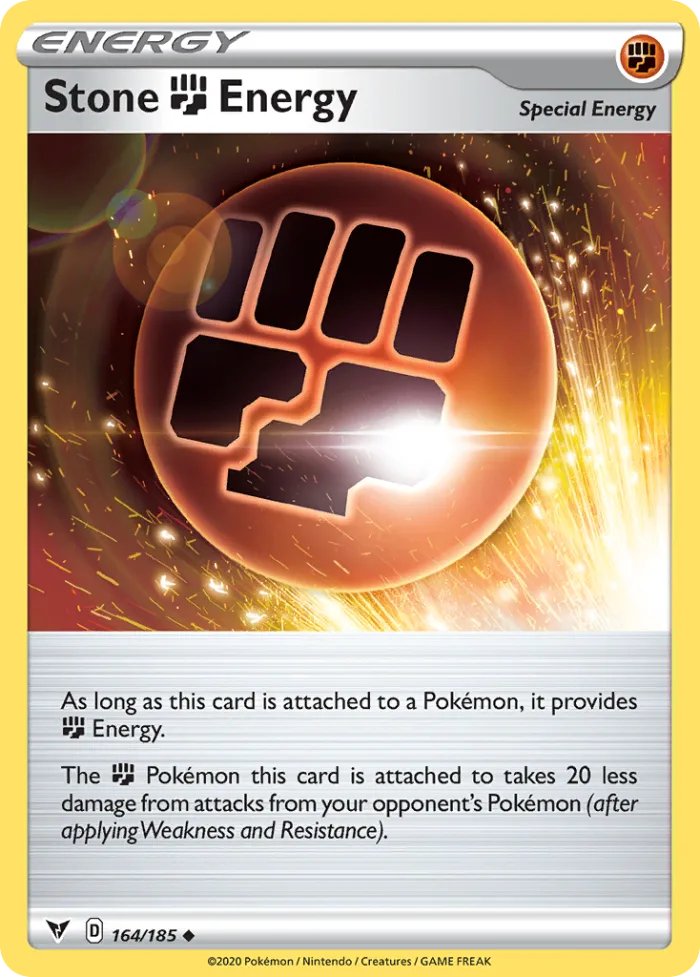 Stone Fighting Energy #164 Vivid Voltage Pokemon card