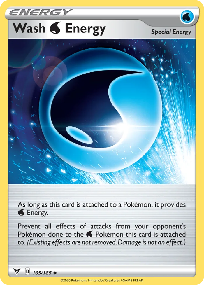 Wash Water Energy #165 Vivid Voltage Pokemon card