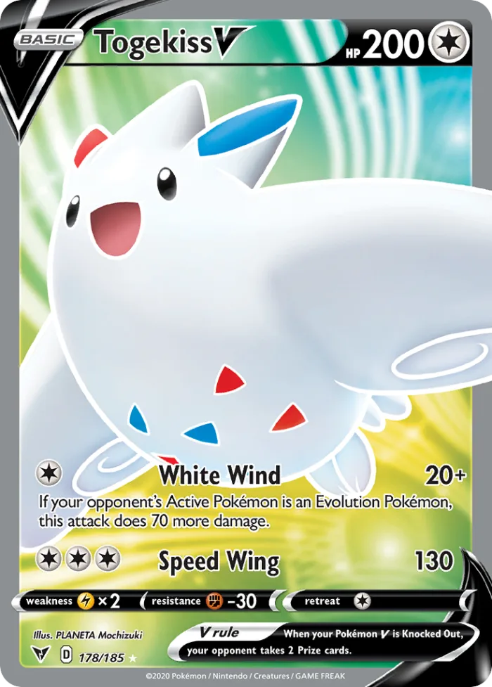 Togekiss V #178 Vivid Voltage Pokemon card