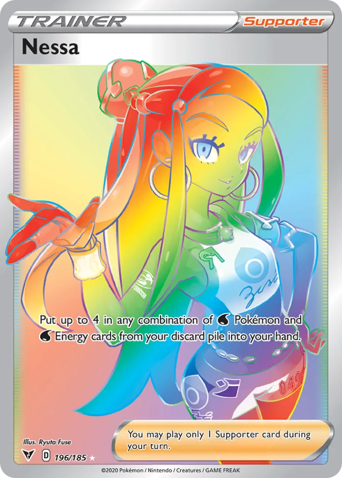 Nessa #196 Vivid Voltage Pokemon card