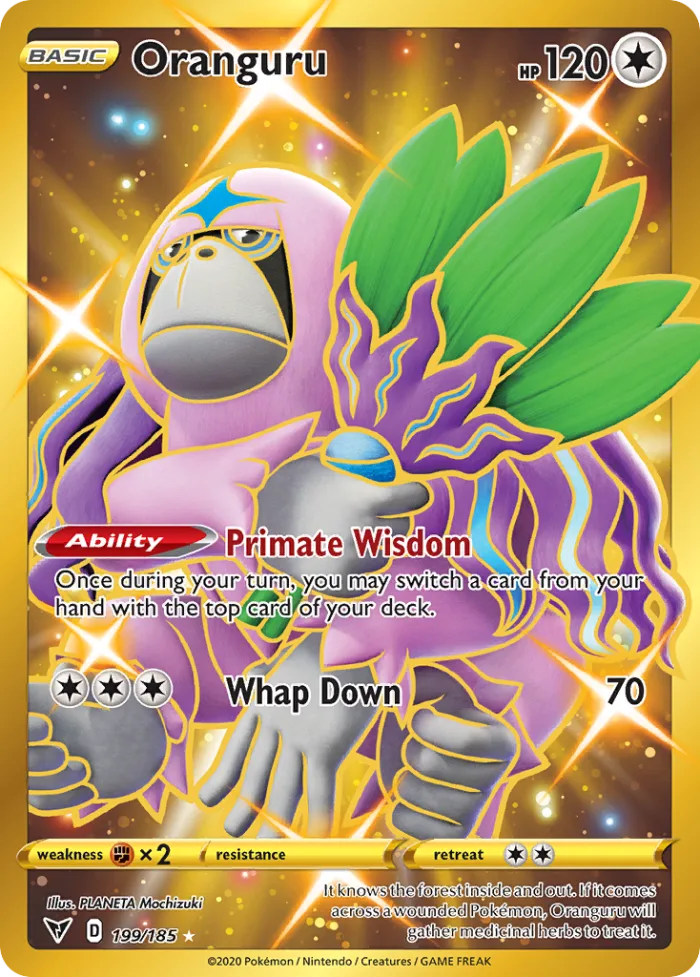 Oranguru #199 Vivid Voltage Pokemon card