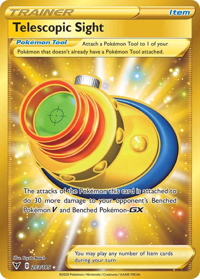Telescopic Sight #203 Vivid Voltage Pokemon card
