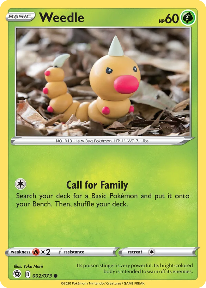 Weedle #2 Champion's Path Pokemon card