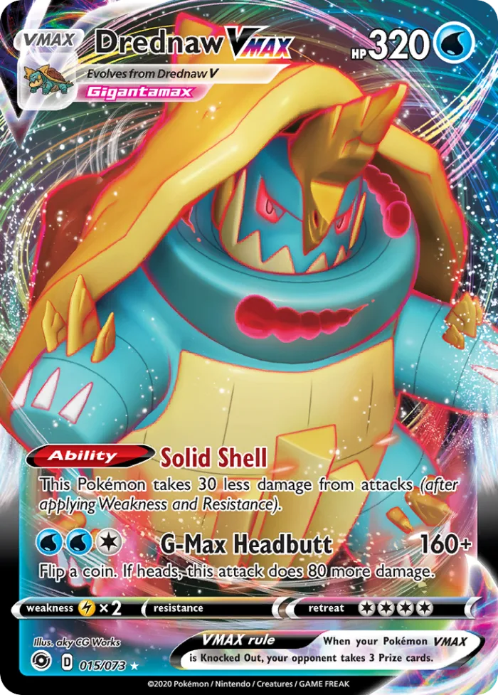 Drednaw VMAX #15 Champion's Path Pokemon card