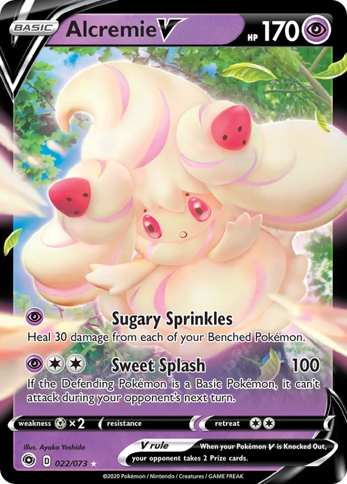 Alcremie V #22 Champion's Path Pokemon card