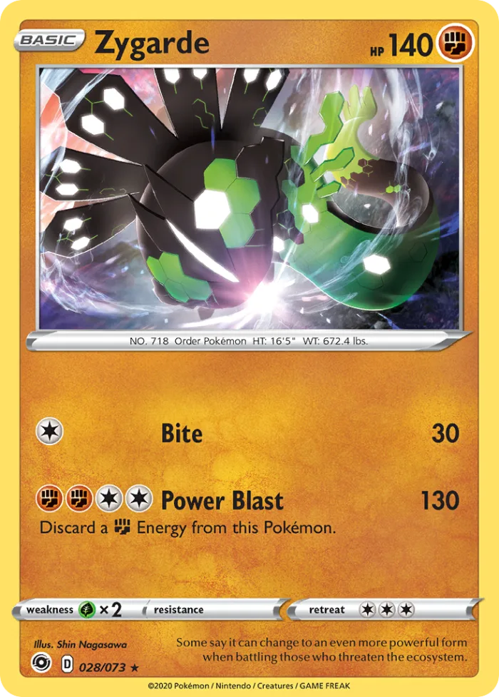 Zygarde #28 Champion's Path Pokemon card