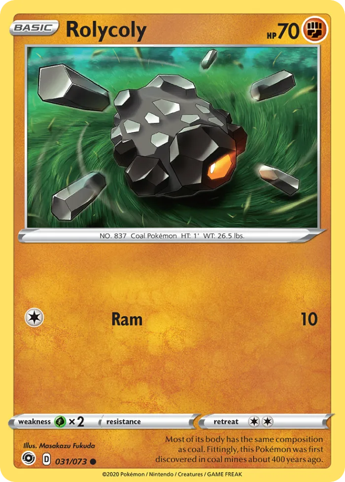 Rolycoly #31 Champion's Path Pokemon card