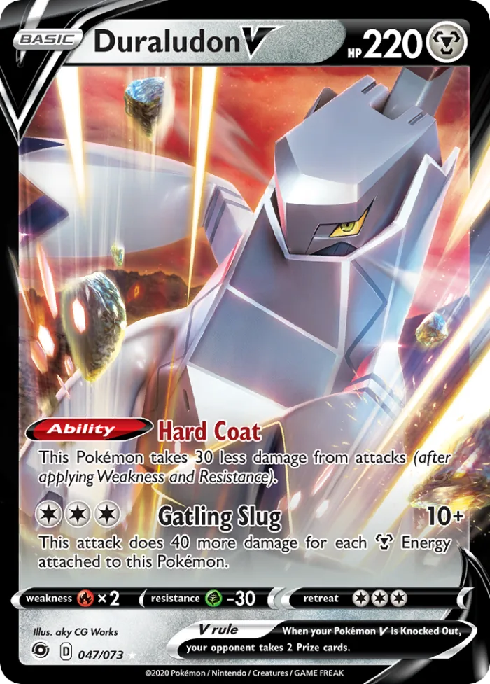 Duraludon V #47 Champion's Path Pokemon card