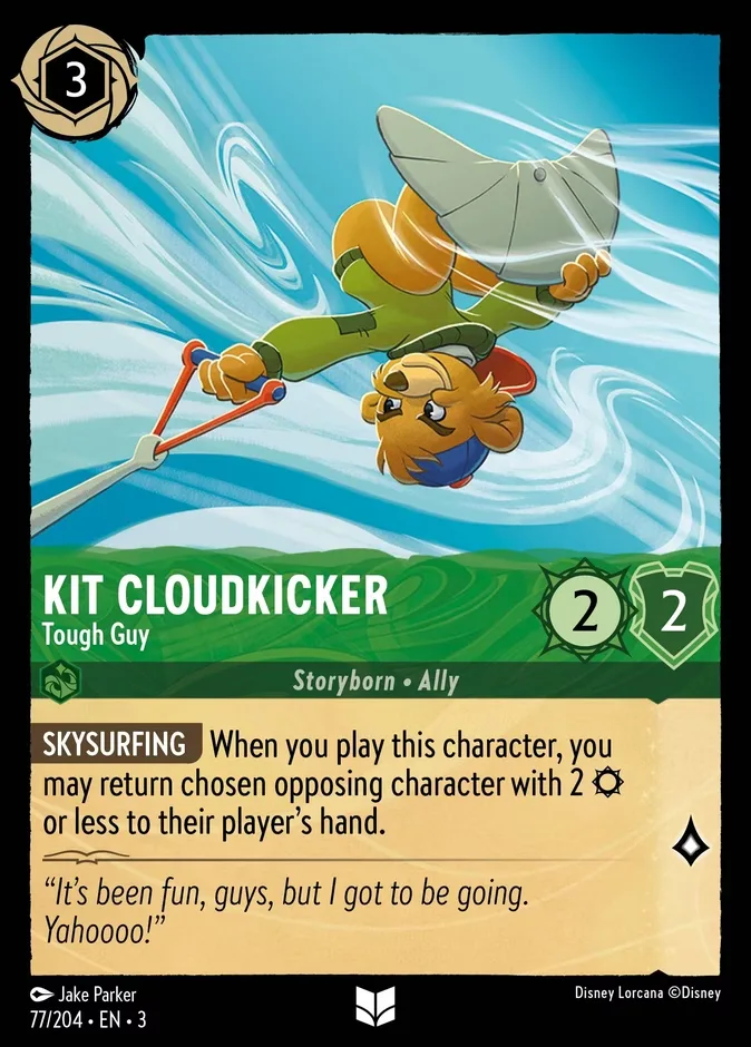 Kit Cloudkicker #77 Into the Inklands Disney Lorcana card